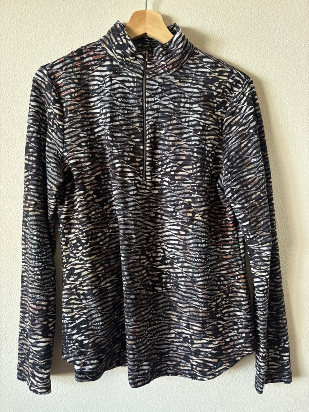 Sno Skins Textured Fun Performance Baselayer Quarter Zip Size Large